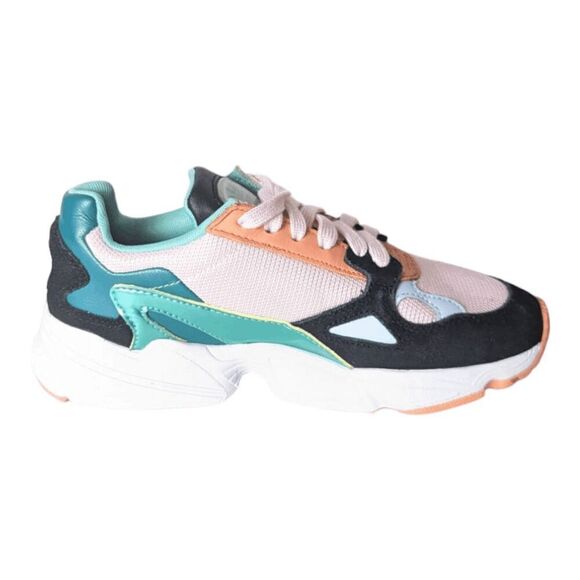 ADIDAS Falcon 'Clear Pink Aero Green' Sneakers Size 7.5 - Picture 7 of 9